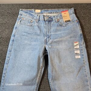 Levis 550 Relaxed Fit Jeans Mens 33x30 Light Wash Stretch Denim NWT